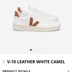 Brand new w/o tagsVeja V-10 Leather White and Camel as 7 women but fits like 8